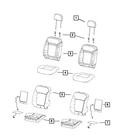 Genuine Mopar Front Seat Back Cover Right 6QL46DX9AA New. Price: $417.69.