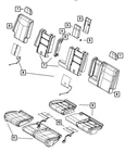 Genuine Mopar Rear Seat Back Cover Left 6QS43JR1AA New. Price: $293.66.