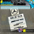 Amg GLE53 Suv Turbo 4MATIC+ Star Trunk Emblem Black Combo Set For Mercedes V167 New. Price: $91.67.
