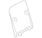 Genuine Nissan Seat Back Panel 87690-5ZW1A New. Price: $214.74.