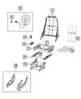 Genuine Mopar Support Lumbar 5SF72LXBAA New. Price: $166.60.