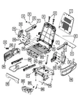 Genuine Mopar Seat Back Panel 1WB18BD1AA New. Price: $47.92.