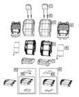 Genuine Mopar Front Seat Back Cover Right 6PW42TX7AH New. Price: $328.28.