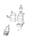 Genuine Mopar Front Seat Back Cover 5SF71JXWAA New. Price: $514.80.