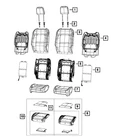 Genuine Mopar Front Seat Back Cover Left 7SM19TX7AA New. Price: $326.86.
