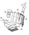 Genuine Mopar Front Seat Back Cover Left 5RV37GT5AC New. Price: $291.92.