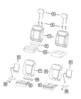 Genuine Mopar Front Seat Back Cover Left 6SJ34U00AA New. Price: $510.12.