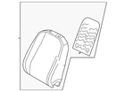 Genuine Volkswagen Seat Back Cover 5H0-885-805-AD-CIQ New. Price: $606.45.