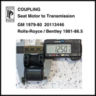 79-80 Coupling Seat Motor Trans Gm 20113451 & Rolls 1981-86.5 UB33078 New. Price: $25.00.