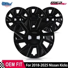 For 2018-2025 Nissan Kicks 16" Hubcaps Snap-on Glossy Black Wheel Covers 4PCS New. Price: $65.99.