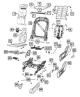 Genuine Mopar Front Seat Back Frame 68272068AB New. Price: $304.14.
