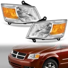 Pair Chrome Amber Headlights For 2008 2009 2010 Dodge Grand Caravan Left+right New. Price: $84.99.
