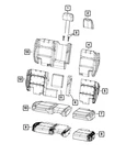 Genuine Mopar Rear Seat Armrest 7GE17TX7AA New. Price: $126.36.