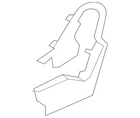 Genuine Nissan Seat Back Recliner Adjustment Mechanism Cover 87406-6CA0A New. Price: $19.52.
