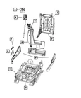 Genuine Mopar Recliner Handle 1FK061J1AD New. Price: $5.07.