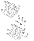 Genuine Mopar Rear Seat Back Cover Right 7RP99LXHAA New. Price: $410.40.