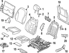 Genuine Bmw Seat Back Panel 52-10-5-A7A-CA6 New. Price: $279.38.