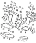 Genuine Mopar Rear Seat Back Bracket And Hinge 68019033AA New. Price: $8.40.