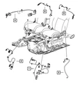 Genuine Mopar Power Seat Wiring 68071934AA New. Price: $56.30.