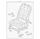 Genuine Honda Seat Frame 81526-SZA-A01 New. Price: $1408.19.