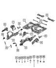 Genuine Mopar Front Seat Cross-member Left 68438751AC New. Price: $59.35.