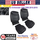 Driver Passenger Bottom Top Leather Seat Cover Blk Fit 15-19 Silverado 1500 2500 New. Price: $133.44.