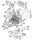 Genuine Mopar Rear Seat Back Cover 5VS58HL1AB New. Price: $288.63.