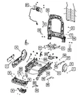 Genuine Mopar Front Seat Back Frame 68050641AA New. Price: $905.26.