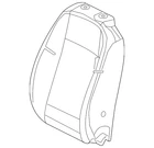 Genuine Volkswagen Seat Back Cover 17A-881-805-B-FZA New. Price: $255.42.