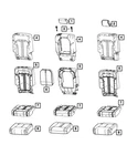 Genuine Mopar Rear Seat Back Cover Right 7JB34WF6AF New. Price: $308.40.
