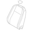 Genuine Volkswagen Seat Back Cover 3CN-881-806-T-AEG New. Price: $708.01.