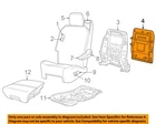 Chrysler Oem 13-16 Cv Tracks Second Row Seats-seat Back Panel 1LC04LTUAA New. Price: $63.44.