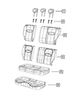 Genuine Mopar Rear Seat Back Cover Left 6NM41U15AA New. Price: $162.57.