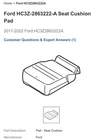 HC3Z-2863222-A New Oem Seat Cushion Pad 2017-2022 Ford Super Duty. Price: $140.00.