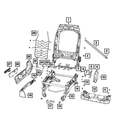 Genuine Mopar Front Seat Back Flex-mat 68603014AA New. Price: $13.02.