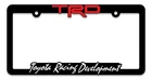 Trd Toyota Racing Development License Plate Frames, 3-D Raised Letter New. Price: $14.95.