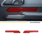 2X Interior Door Handle Bezel Decor Panel Cover Trims Ford Bronco 2021+ Red New. Price: $14.09.