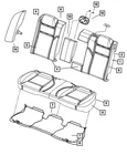 Genuine Mopar Rear Seat Back Cover 1UM79XDVAA New. Price: $23.00.