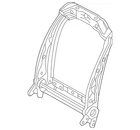 Genuine Mitsubishi Seat Back Frame 87104W070P New. Price: $327.98.