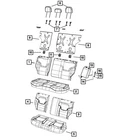 Genuine Mopar Rear Seat Back Cover Left 6SG70U00AA New. Price: $646.50.