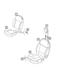 Genuine Mopar Seat Cushion Foam Right 68662365AA New. Price: $95.40.