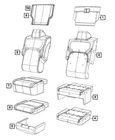 Genuine Mopar Armrest Bin Lid 7UT24DXTAA New. Price: $95.80.