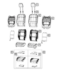 Genuine Mopar Front Seat Back Foam Left 68368296AA New. Price: $102.25.