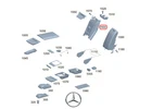 Original Mercedes-benz A2239700701 8V98 Rear Armrest Brown S-class W223 New. Price: $348.64.