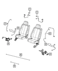 Genuine Mopar Seat Cushion Wiring 68357662AA New. Price: $207.03.