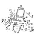 Genuine Mopar Recliner Handle 6XM16TX7AB New. Price: $16.14.