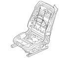 Genuine Bmw Seat Frame 52-10-7-351-865 New. Price: $2025.89.