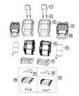 Genuine Mopar Front Seat Back Foam Left 68535313AA New. Price: $76.22.