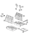 Genuine Mopar Seat Cushion Foam 68253340AB New. Price: $179.40.