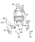 Genuine Mopar Seat Back Bezel 6TR07SD4AD New. Price: $10.99.